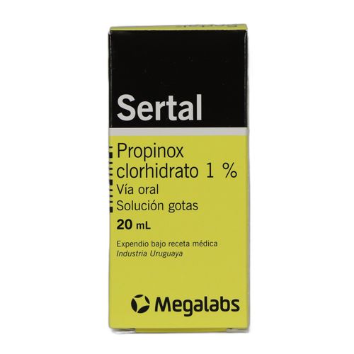 Sertal Solución Oral Propinox 1% Frasco X 20 Ml Gotas Megalabs