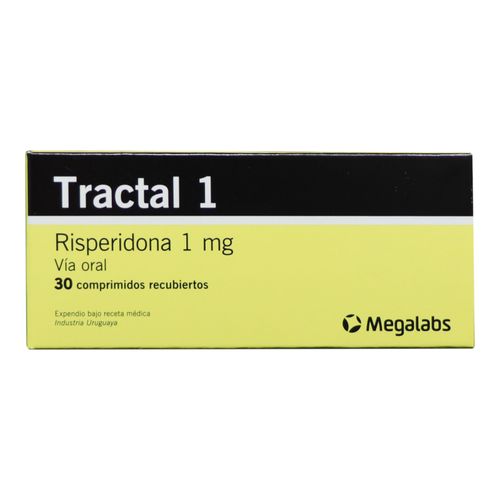 Tractal Risperidona 1 Mg Caja X 30 Comprimidos Megalabs