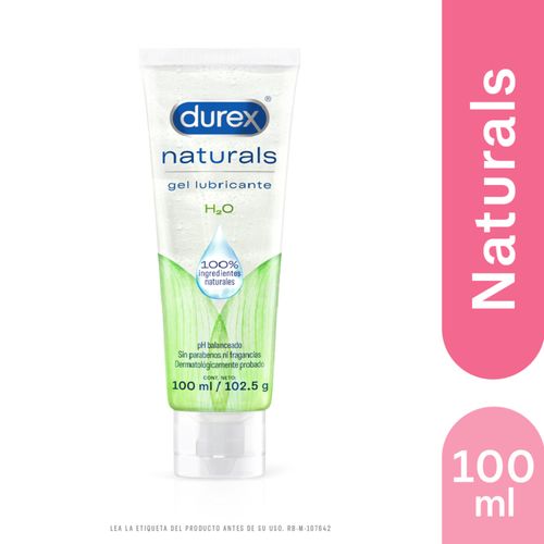 Gel Lubricante Durex Naturals Frasco X 100 Ml Rb Health