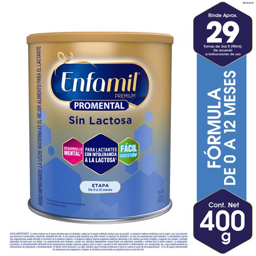 Enfamil Sin Lactosa Premium Lata X X 400 Gr Polvo Mead Johnson