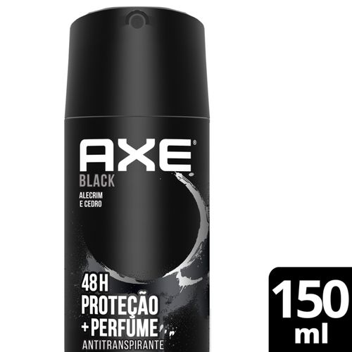 Desodorante Axe Black Aerosol Antitranspirante Frasco X 152 Ml Unilever