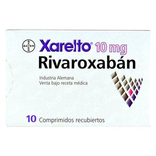Xarelto 10 Mg Rivaroxaban Micronizado Caja X 10 Comprimidos Bayer