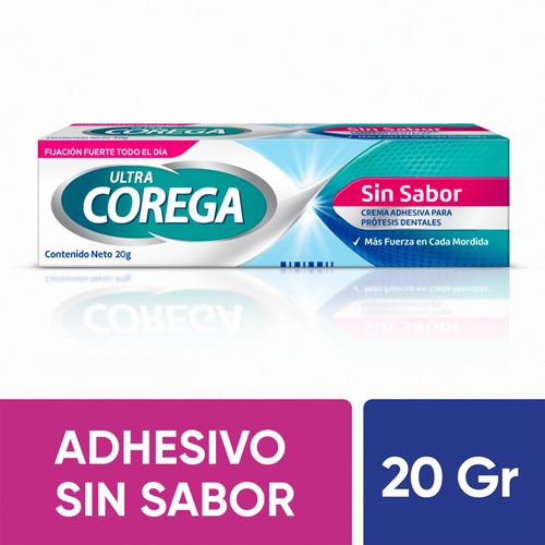 Corega Ultra Sin Sabor 3D Tubo X 20 Gr Crema Gsk