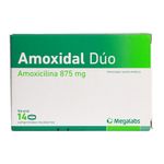 Amoxidal Duo 875 Mg Caja X 14 Comprimidos