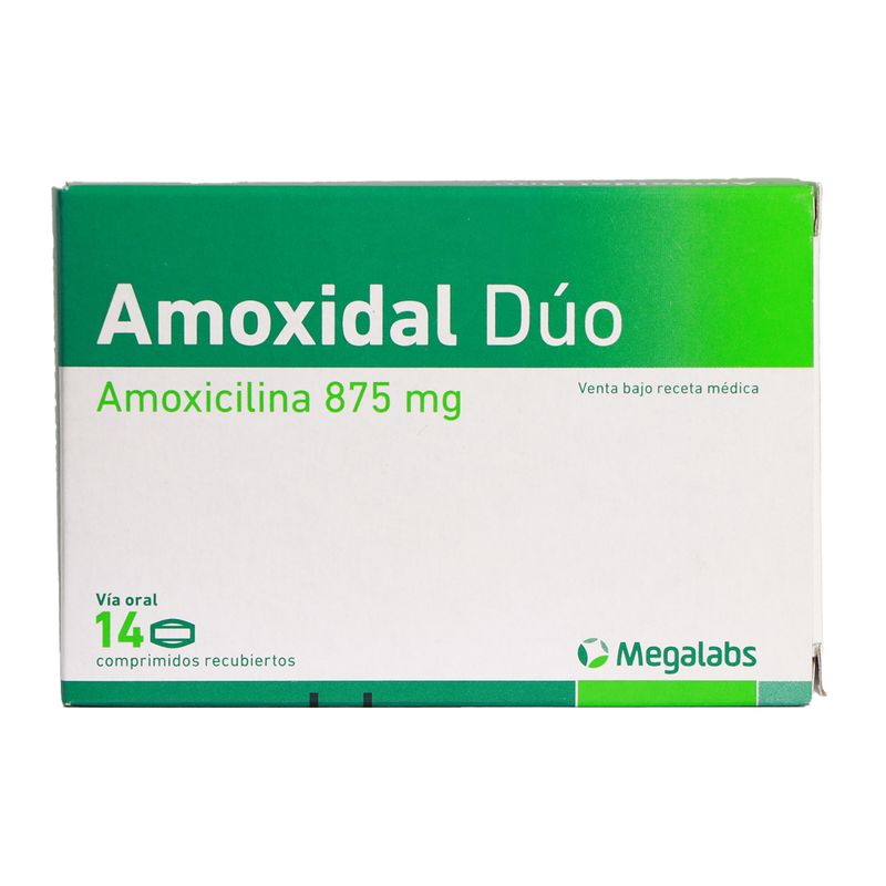 Amoxidal Duo 875 Mg Caja X 14 Comprimidos