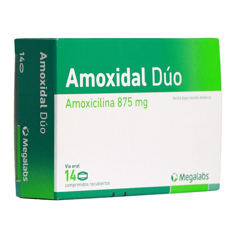 Amoxidal Duo 875 Mg Caja X 14 Comprimidos