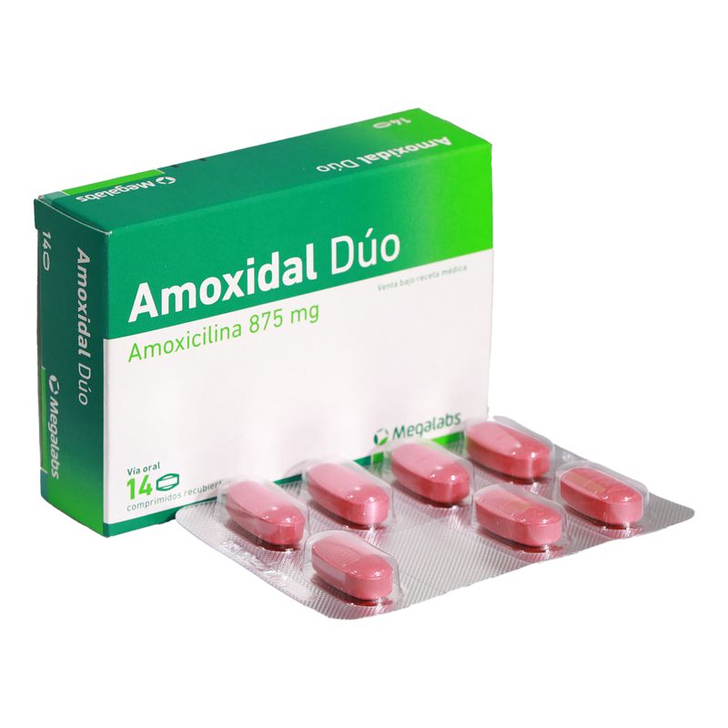 Amoxidal Duo 875 Mg Caja X 14 Comprimidos