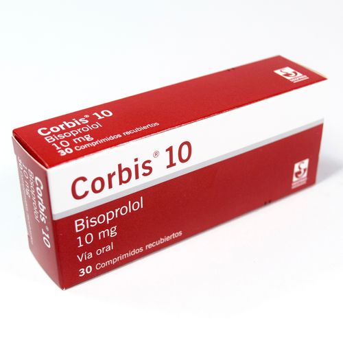 Corbis Bisoprolol Fumarato 10 Mg Caja X 30 Tabletas Recubiertas Siegfried