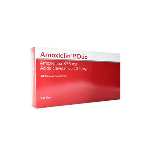 Amoxiclin Duo 875/125 Mg Caja X 14 Tabletas