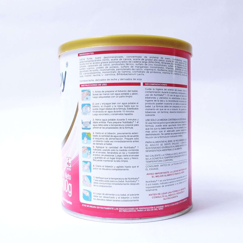 Nutribaby Etapa 1 Lata X 400 Gr Polvo Siegfried