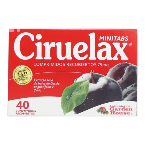 Ciruelax Minitabs 75 Mg Caja X 40 Comprimidos Megalabs