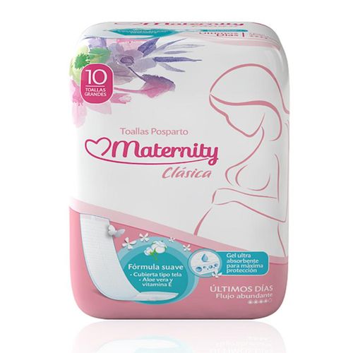 Toallas Higiénicas Maternity Clásica X 10 Unidades Option