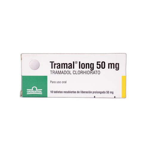 Tramal Long Tramadol 50 Mg Caja X 10 Tabletas Grunenthal