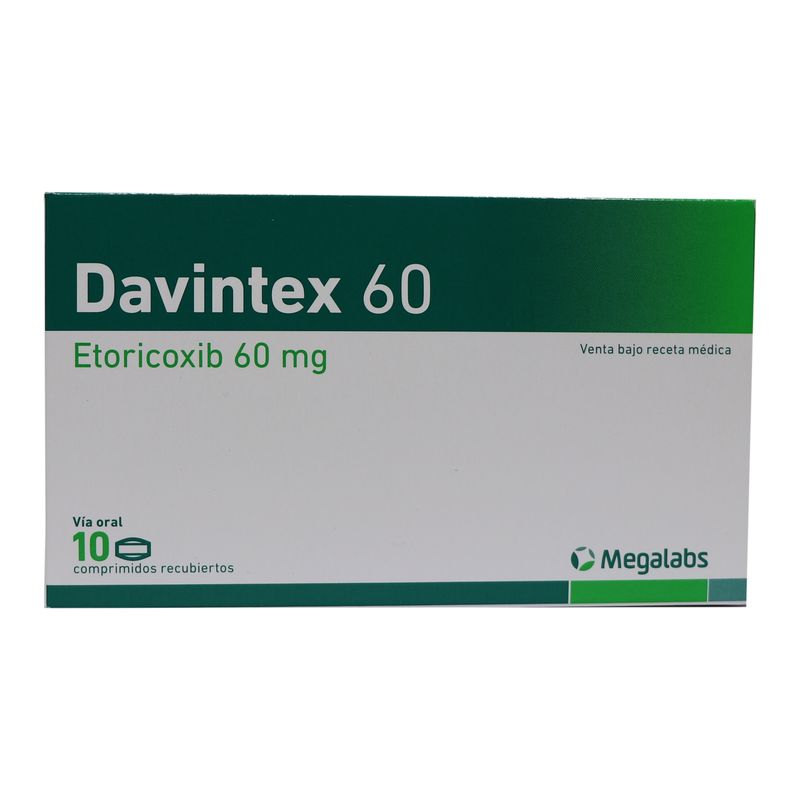 Davintex Etoricoxib 60 mg 10 Comprimidos