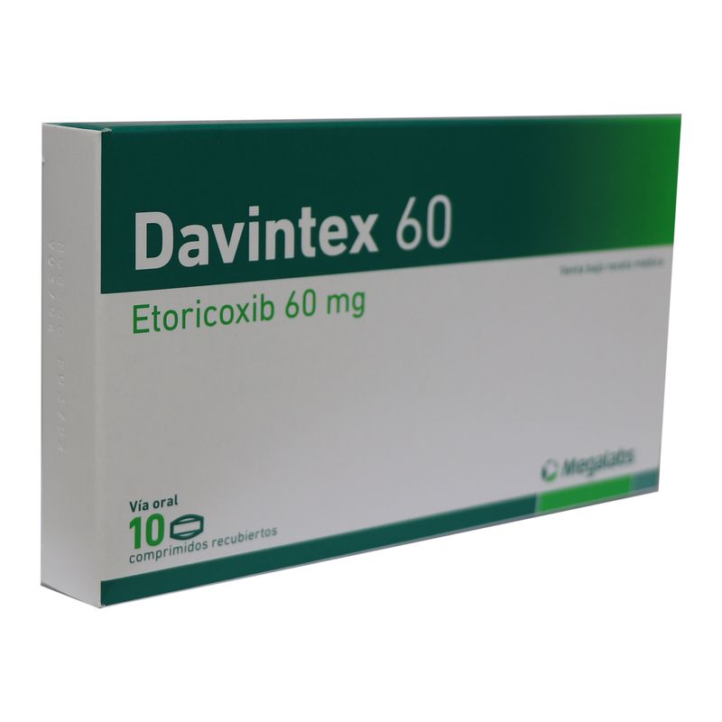 Davintex Etoricoxib 60 mg 10 Comprimidos