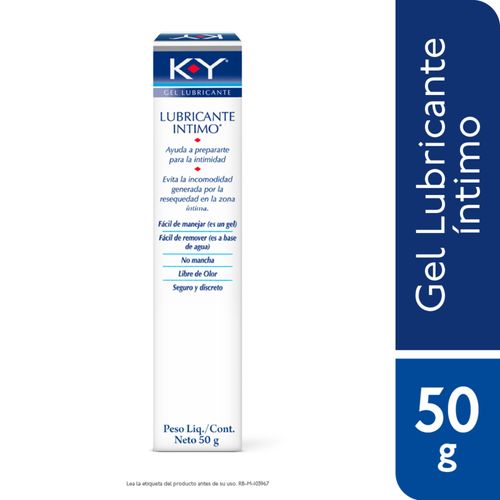 Lubricante K Y Gel Tubo X 50 Gr Rb Health