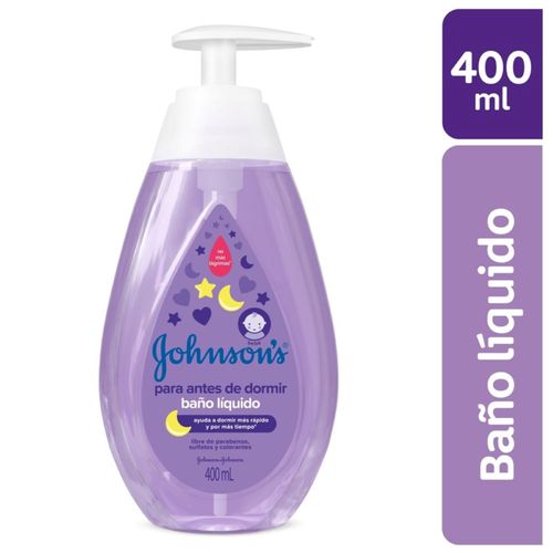 Baño Líquido Johnson Antes De Dormir Frasco X 400 Ml