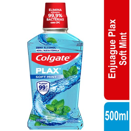 Enjuague Bucal Plax Soft Mint Frasco X 500 Ml Colgate