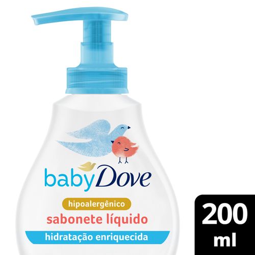 Dove Líquido Baby Humectación Enriquecida Frasco X 200 Ml Jabón Unilever