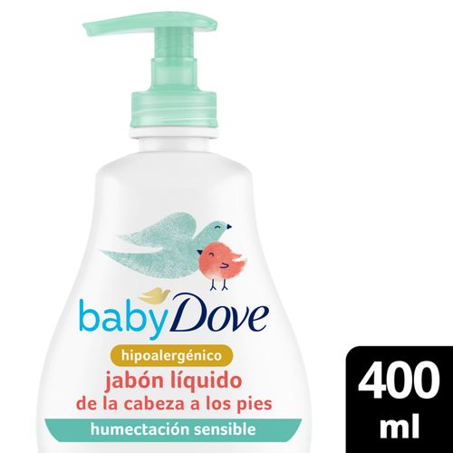 Jabón Líquido Dove Baby Humectación Sensible Frasco X 400 Ml Unilever