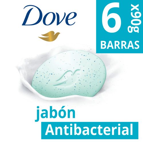 Jabón Dove Cuida Protege 6 Barras 90 Gr Unilever