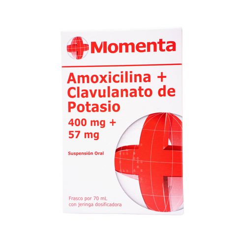 Amoxicilina + Clavulánico De Potasio 400/57Mg Frasco X 70 Ml Suspensión Genfar