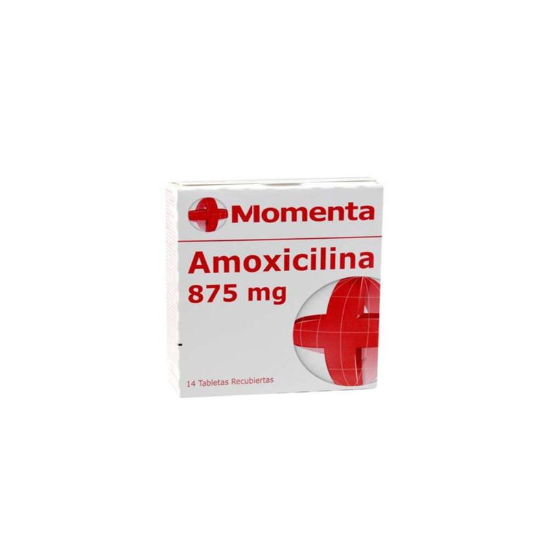 Amoxicilina 875Mg Caja X  14 Tabletas
