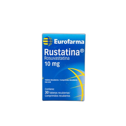 Rustatina Rosuvastatina 10 Mg Caja X 30 Tabletas Eurofarma