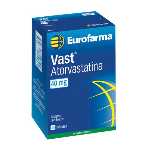 Vast Atorvastatina 40 Mg Caja X 30 Tabletas Eurofarma