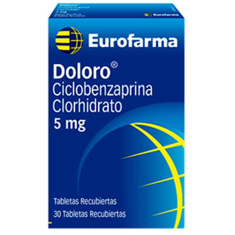doloro-ciclobenzaprina-clorhidrato-5-mg-caja-x-30-tabletas-eurofarma