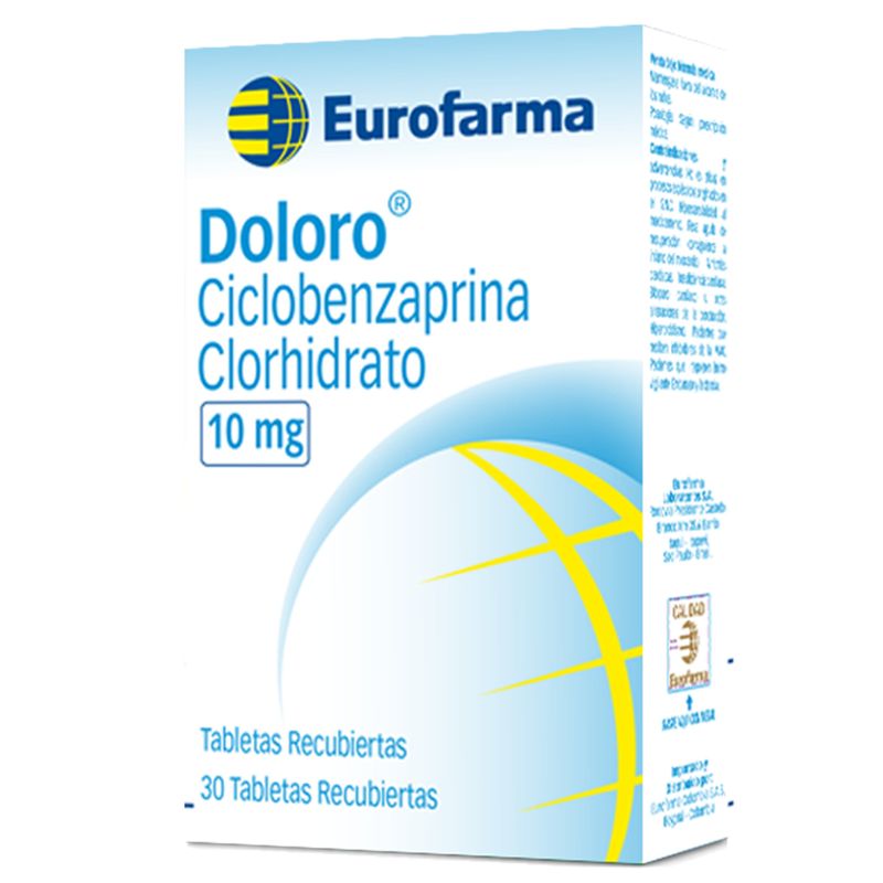 doloro-ciclobenzaprina-clorhidrato-10-mg-caja-x-30-tabletas-eurofarma