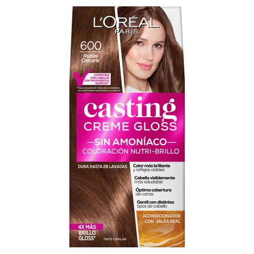 Tinte Color Casting Crem Gloss Rubio Oscuro Estuche 600 Loreal