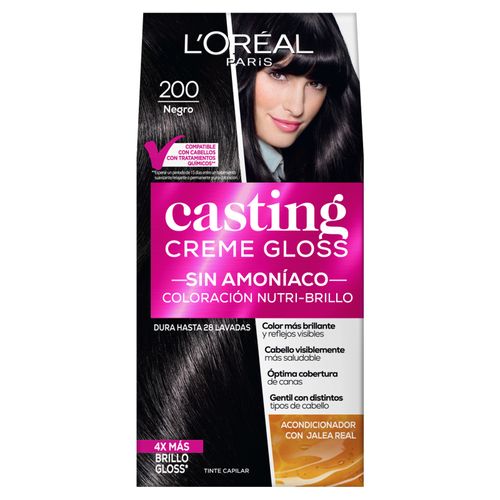 Tinte Casting Cream Gloss Tono 200 Tubo X 45 Gr Loreal
