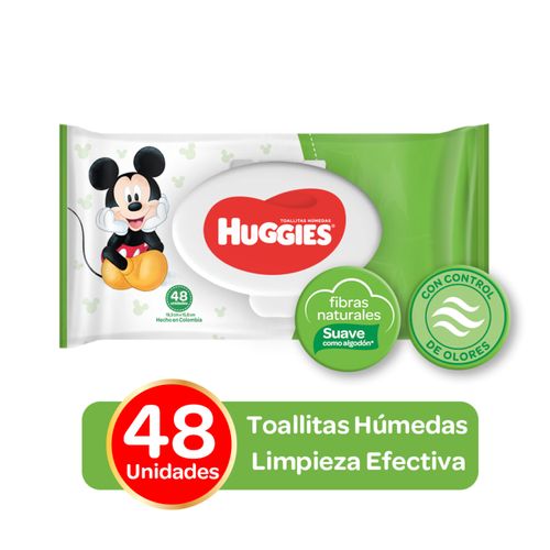 Toallas Húmedas Huggies Active Fresh Paquete X 48 Unidades
