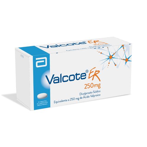 Valcote Er Valproico Ácido 250 Mg Caja X 30 Tabletas Lafrancol