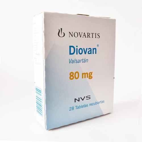 Diovan Valsartan 80 Mg Caja X 28 Tabletas Siegfried