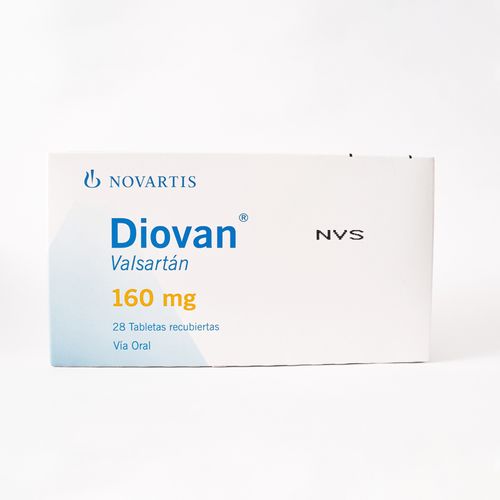 Diovan Valsartan 160 Mg Caja X 28 Tabletas Siegfried