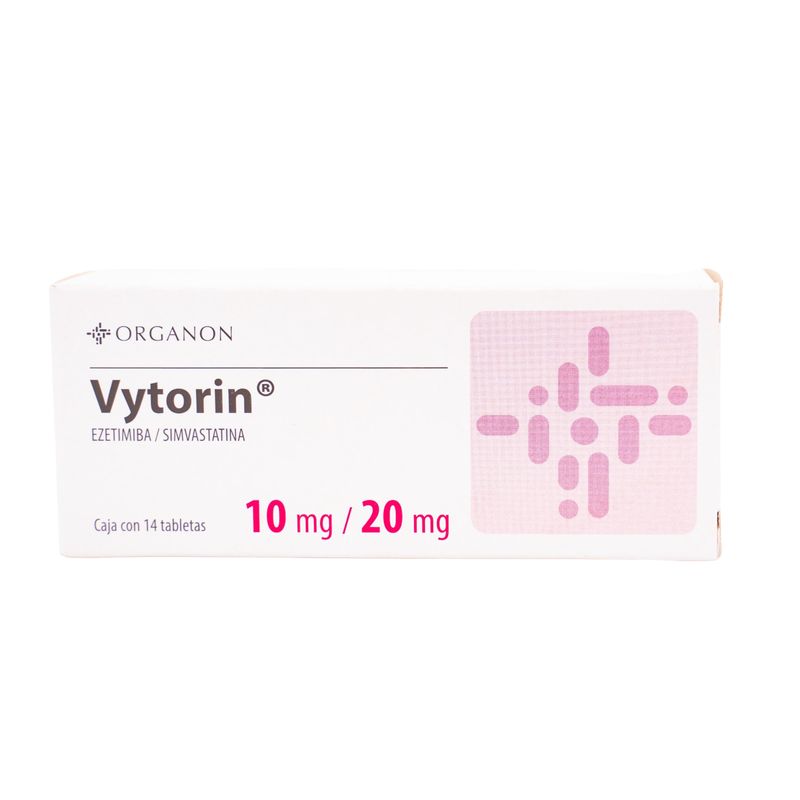 Vytorin Ezetimiba Simvastatina 10/20 Mg Caja 14