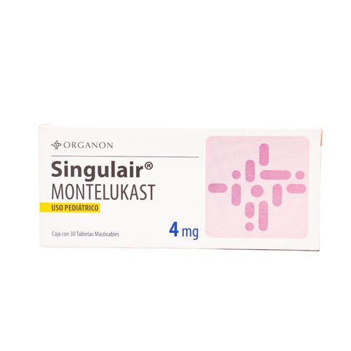 Singulair Montelukast 4 Mg Caja X 30 Tabletas Organon