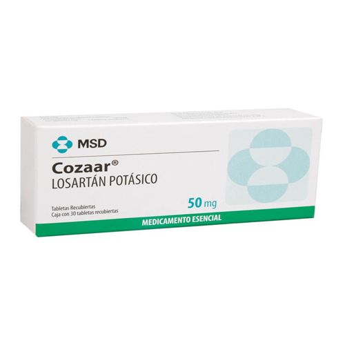 Cozaar Losartán Potásico 50 Mg Caja X 30 Tabletas Organon