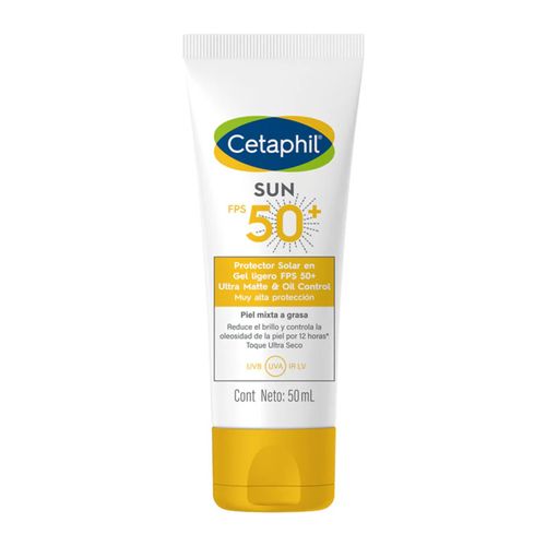 Protector Solar Cetaphil En Gel Ligero Ultra Mate Sun Fps 50+ Frasco X 50Ml