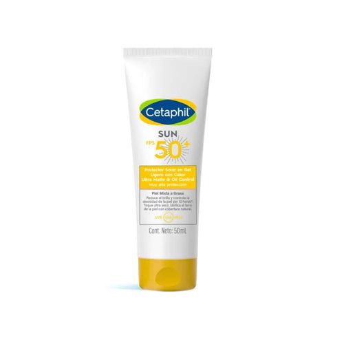 Protector Solar Cetaphil En Gel Ligero Con Color Sun Fps 50+ Frasco X 100Ml