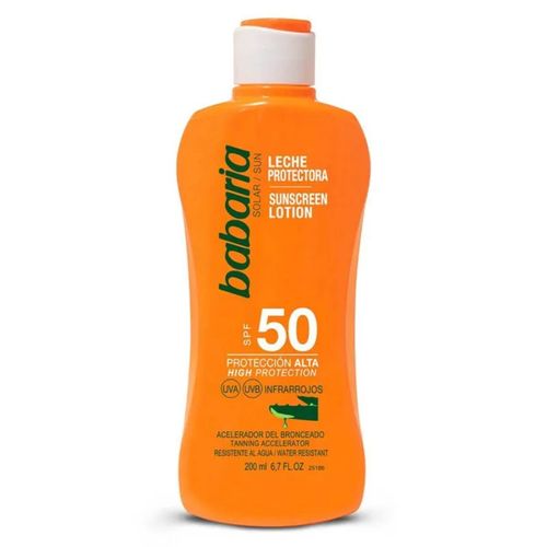 Protector Solar Babaria Aloe Spf 50 Frasco X 200Ml