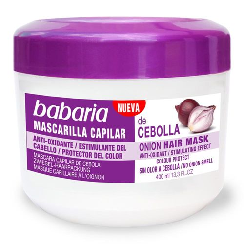 Mascarilla Capilar De Cebolla Babaria Frasco X 400 Ml Babaria