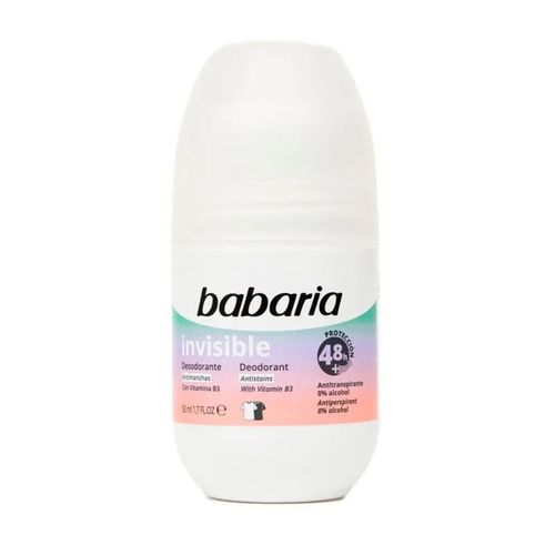 Desodorante Babaria Roll On Invisible Frasco X 50 Ml