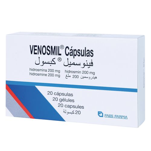 Venosmil Hidrosmin 200 Mg Caja X 20 Cápsulas Bcn Medical