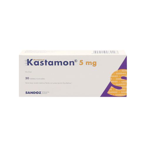 Kastamon Montelukast Sódico 5 Mg Caja X 30 Tabletas Masticable Pharmalab