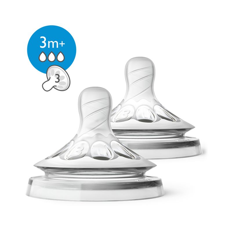 Avent tetina natural 2.0 flujo medio x2