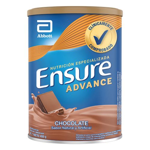 Ensure Advance Polvo Chocolate Lata X 400 Gr Abbott