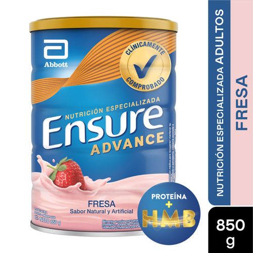 Ensure Advance Polvo Fresa Lata X 850 Gr Abbott